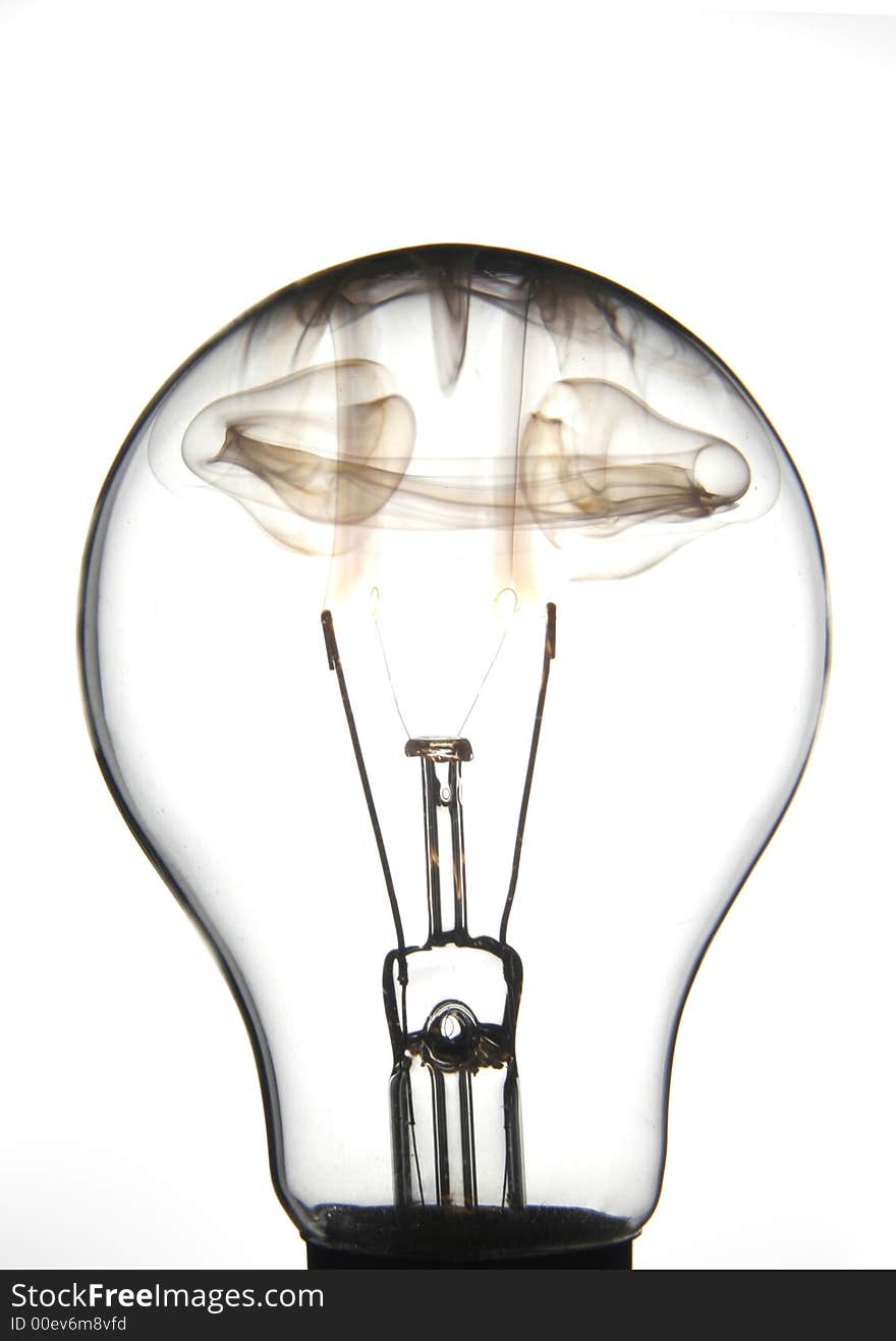 Clear Lightbulb Burning