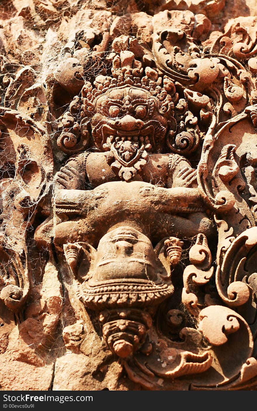 Stone carving detail Banteay