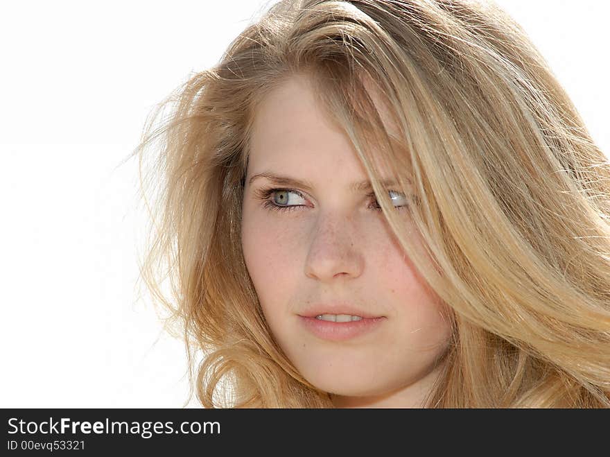 Outdoor photo of a beautiful girl. Outdoor photo of a beautiful girl