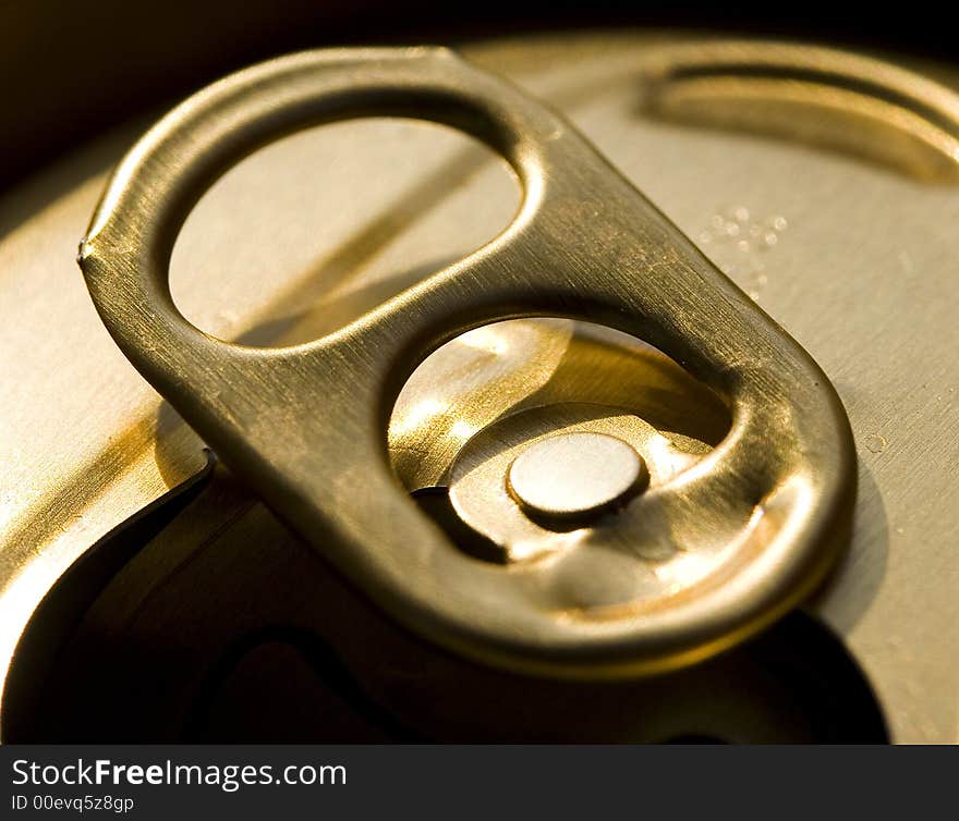 Open Beer can in sun light