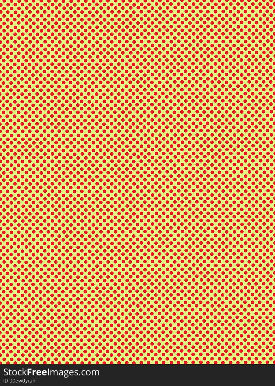 Red & Yellow polka dots