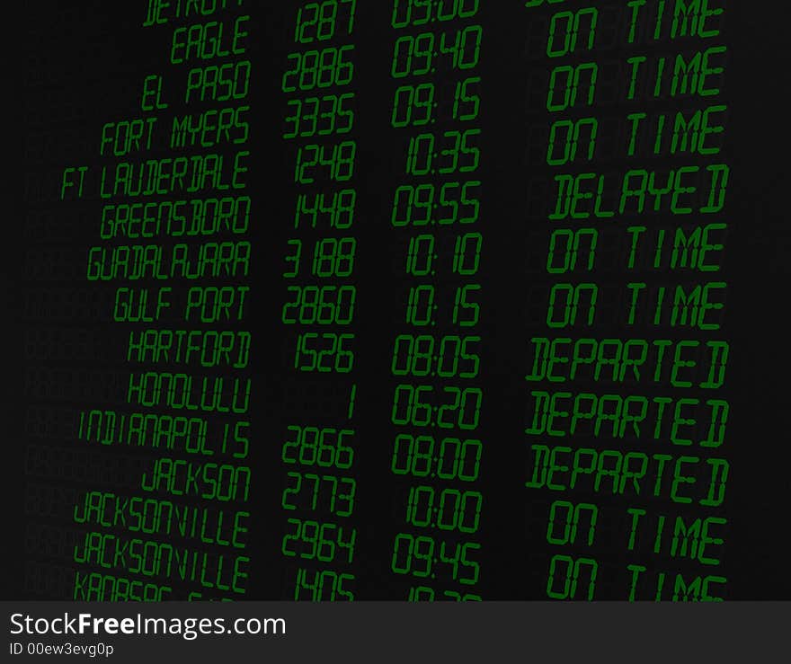 Digital Flight Screen