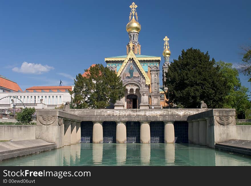 The Russian Chapel in Darmstadt, Germany.