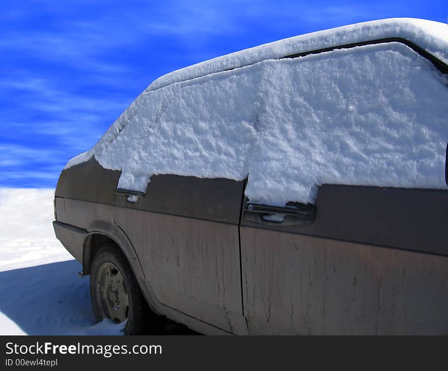 Car in snow