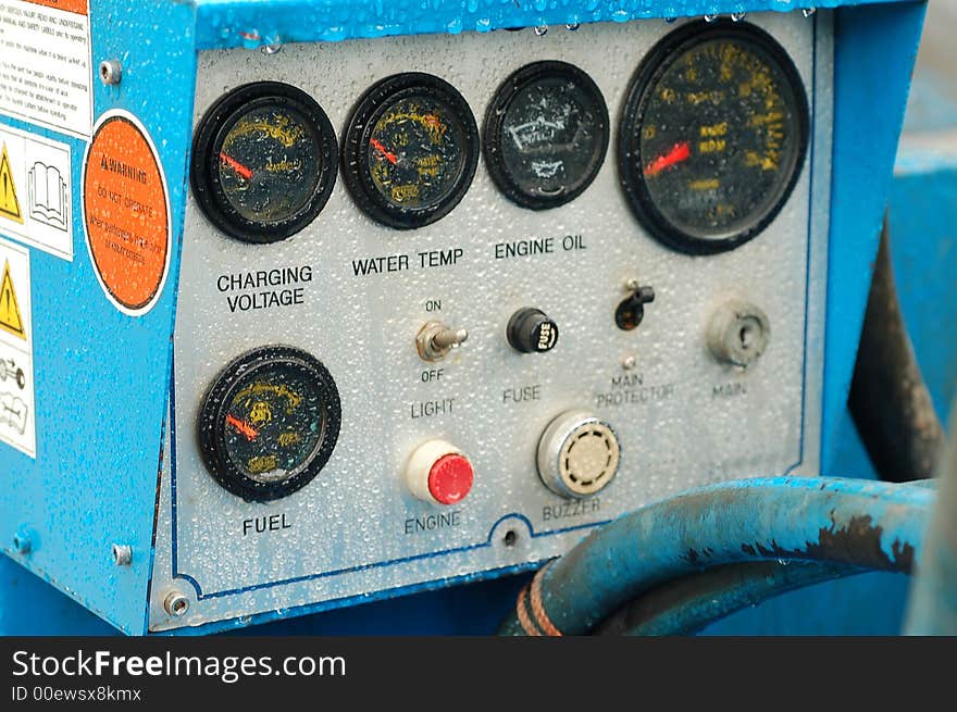 Machine control panel