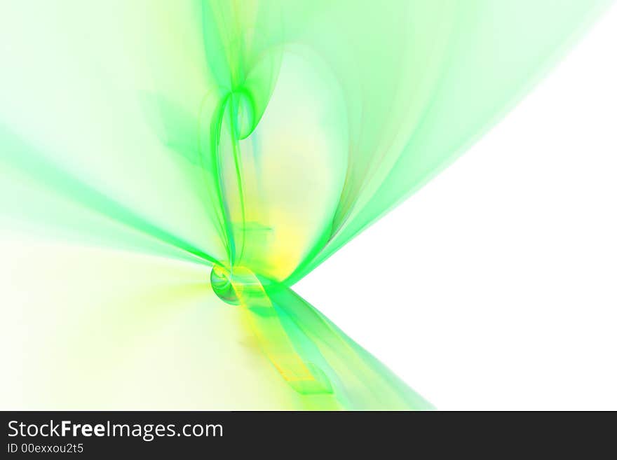 Abstract blurs background - green motion with copy space