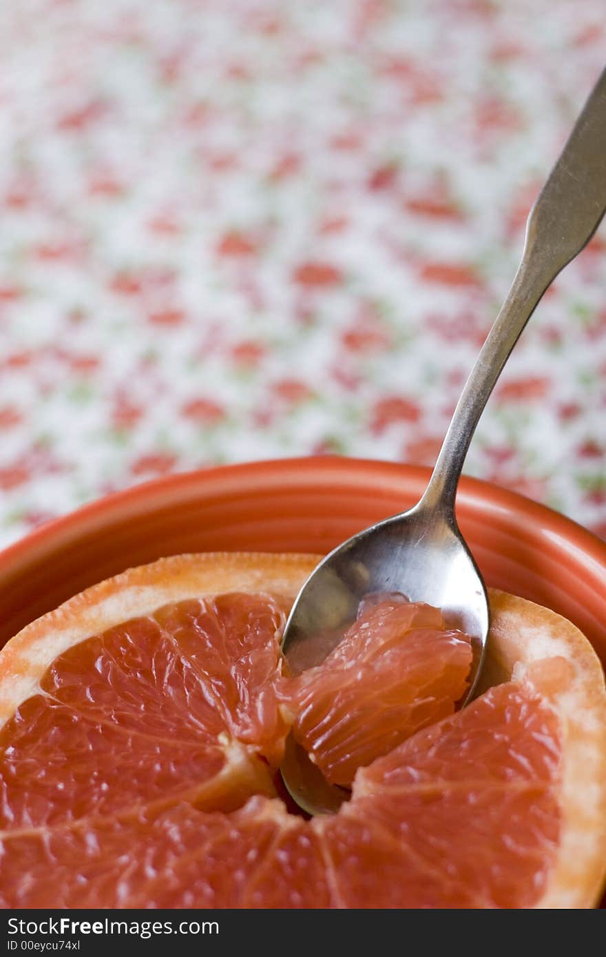 Close Up Of Grapefruit