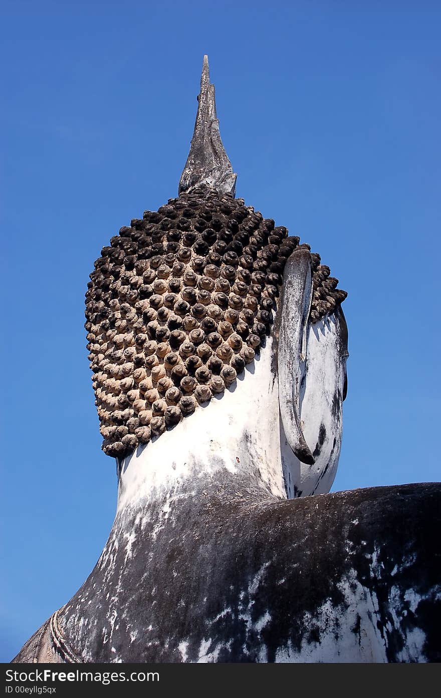 Buddha's heade from back - Sukhotai - Thailand