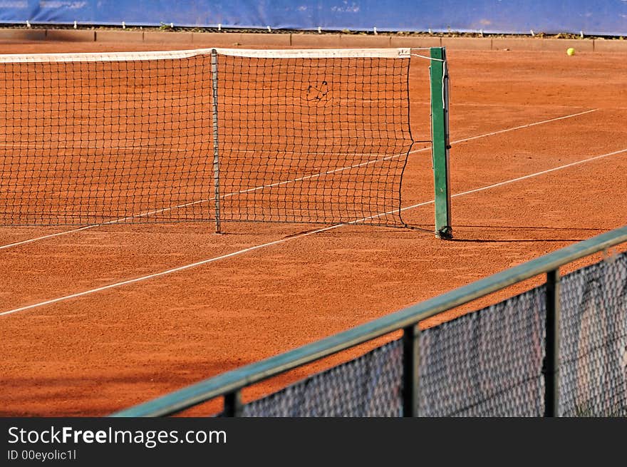 Empty Tennis Court