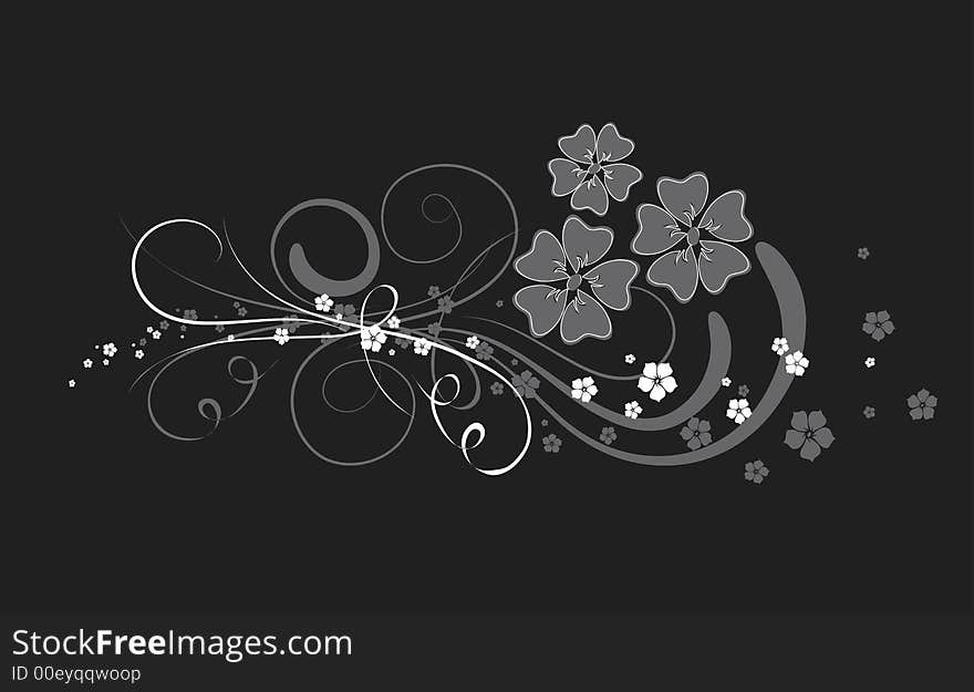 Floral background. Illustration can be used for different purposes