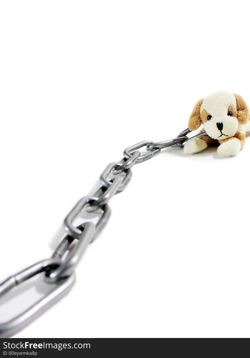 Soft toy puppy and circuit on