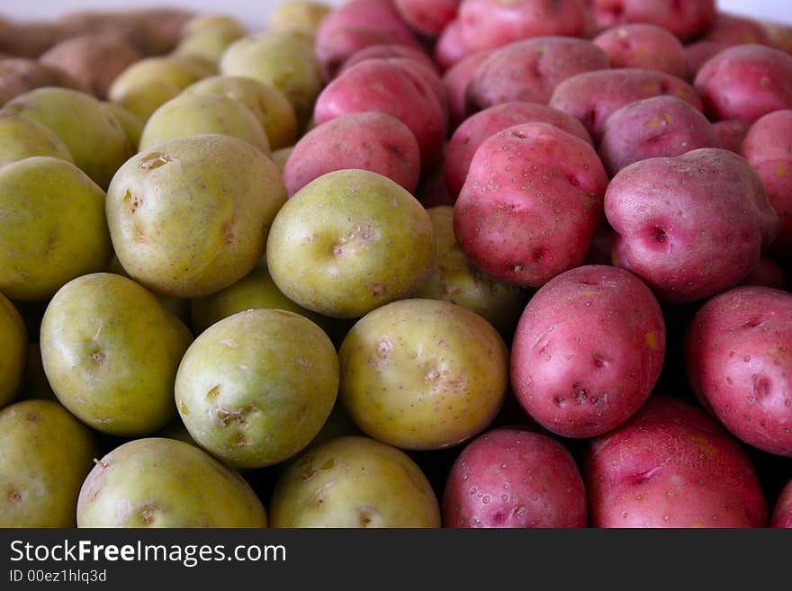 Green and Red Potatoes