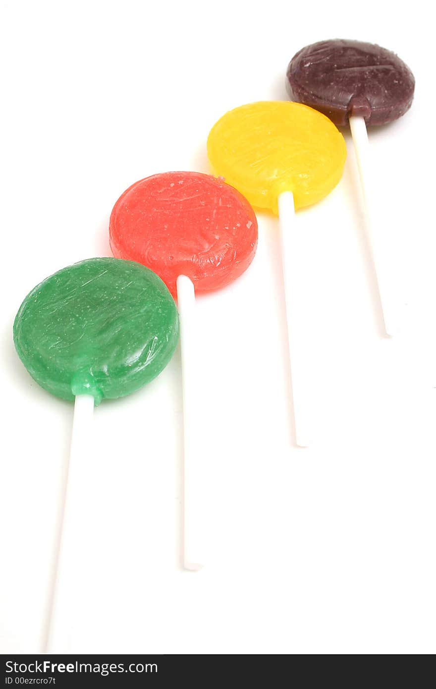 Line of lollipops