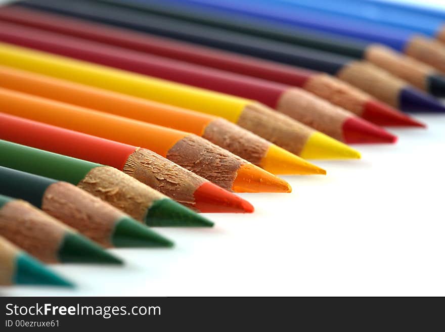 Coloured crayon