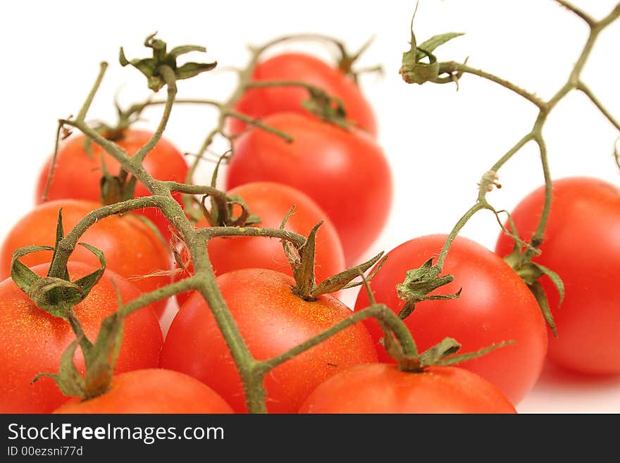 Cherry tomatoes on vine