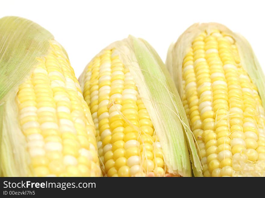 Picture of 3 ears of candy corn