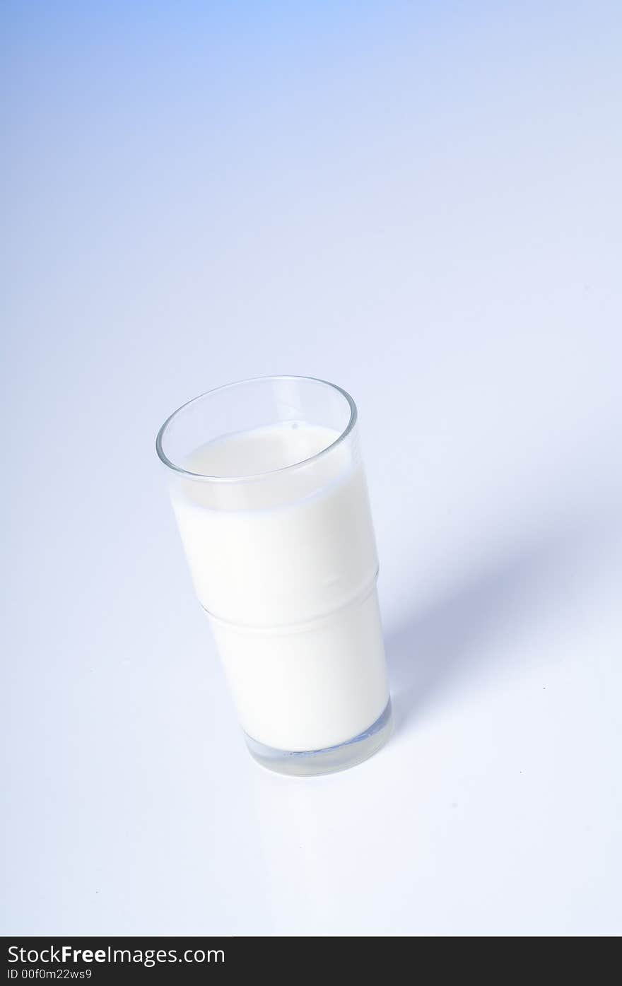 Glass of fresh milk