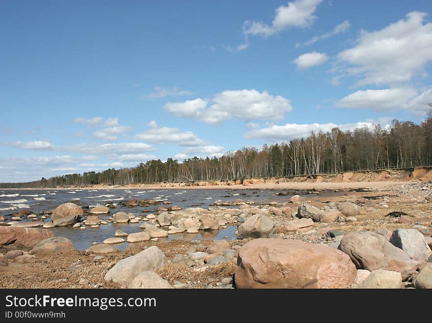 Stony beach