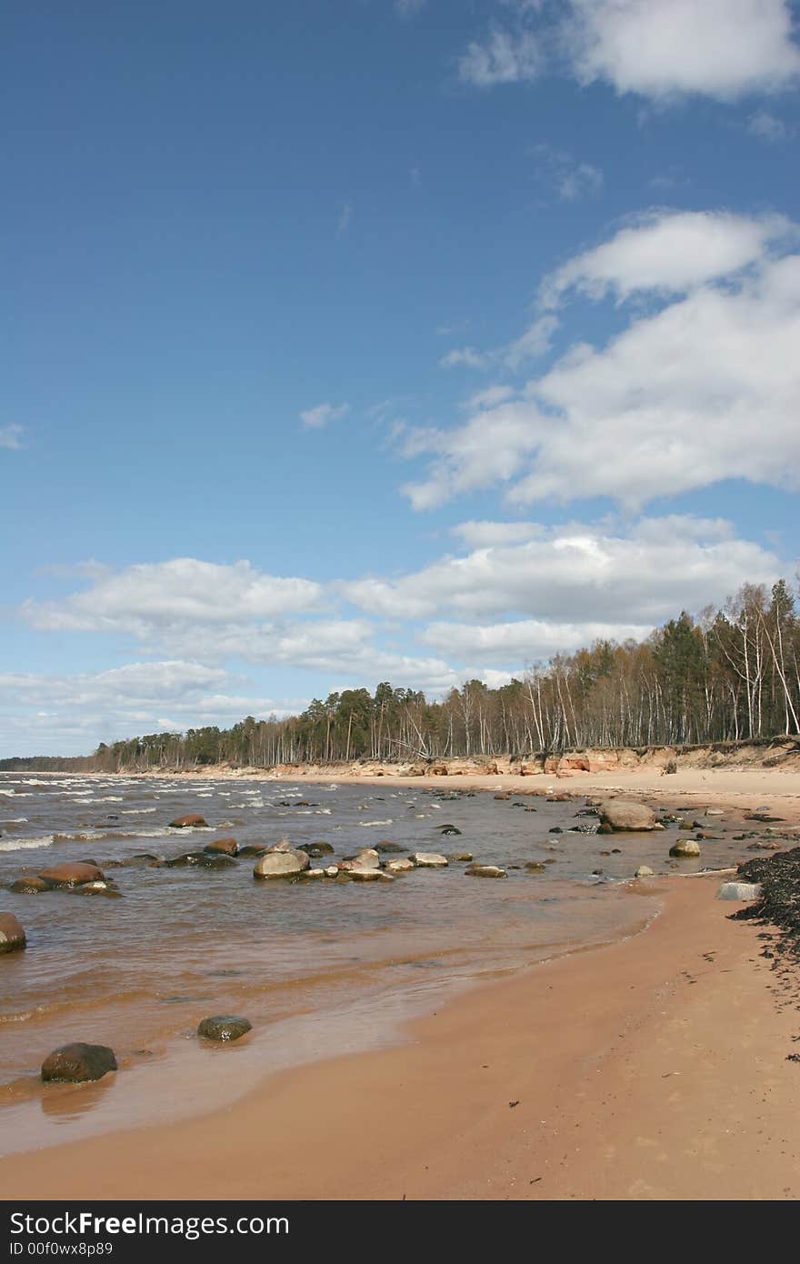 Stony beach