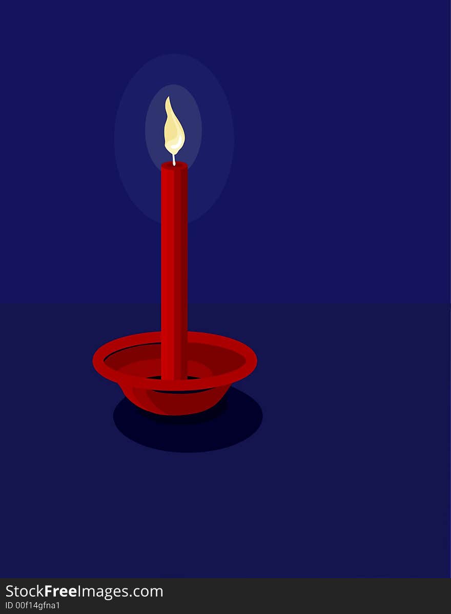 Romantic Red Candle