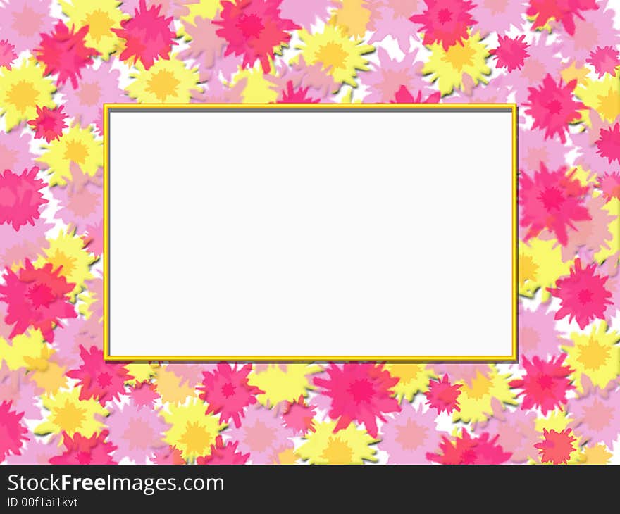 Festive floral frame with photo cut-out or message area.  Ideal for scrapbooking or DVD menu. Festive floral frame with photo cut-out or message area.  Ideal for scrapbooking or DVD menu.