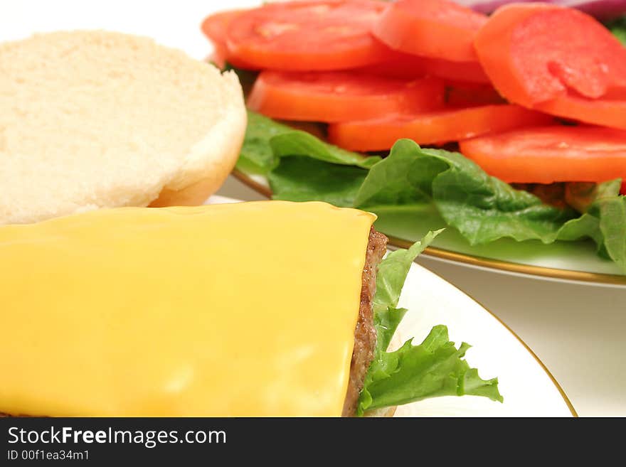 Cheeseburger withlettuce