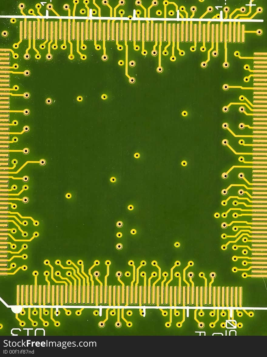 Close-up Of Circuit Plate