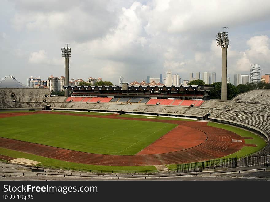 National Stadium of Singapore before it is torn down