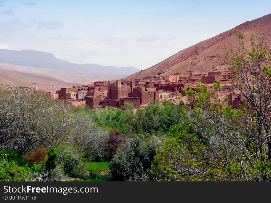 A kasbah in the Dades Gorge Morocco