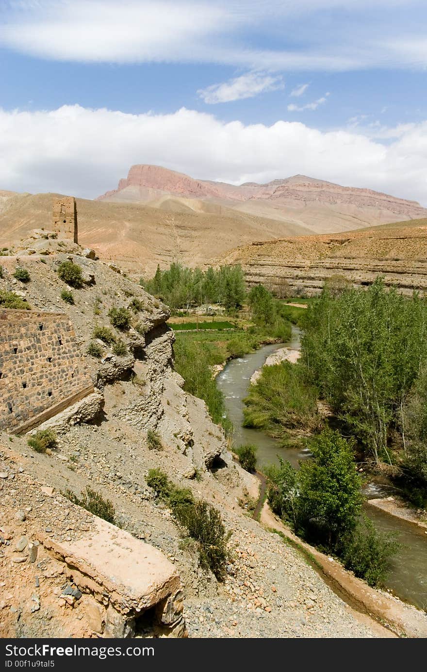 LAndscape in Dades valley in Morocco. LAndscape in Dades valley in Morocco