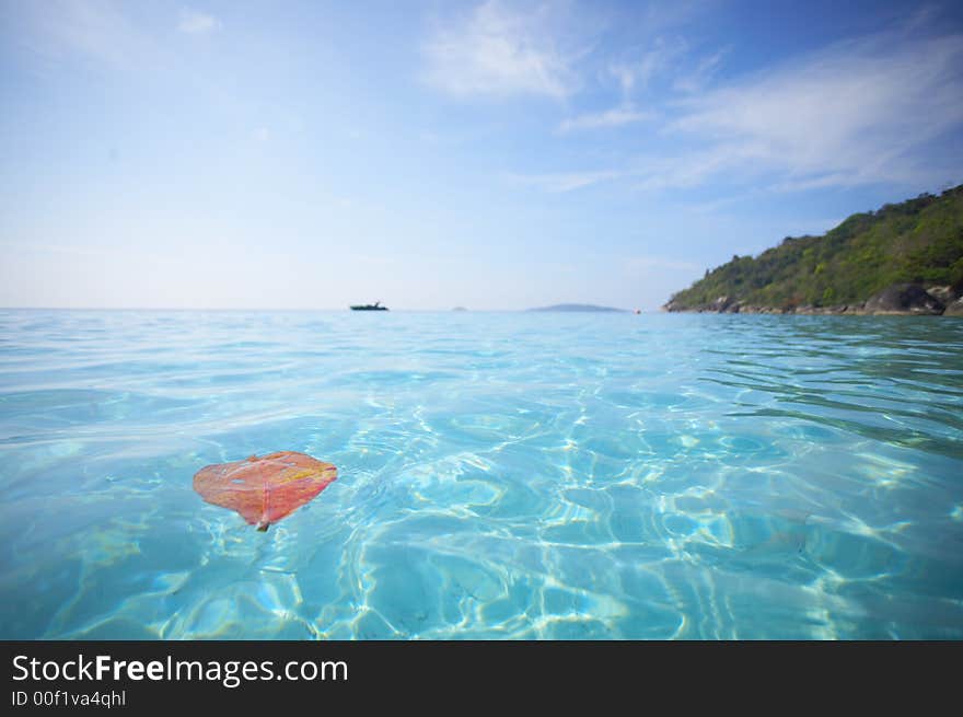 Tropical island beach