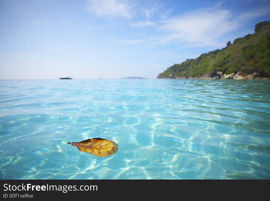 Tropical island beach