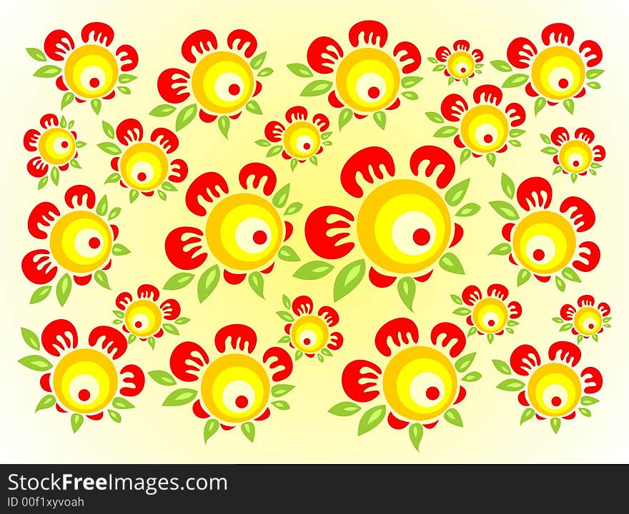 Red-yellow flowers