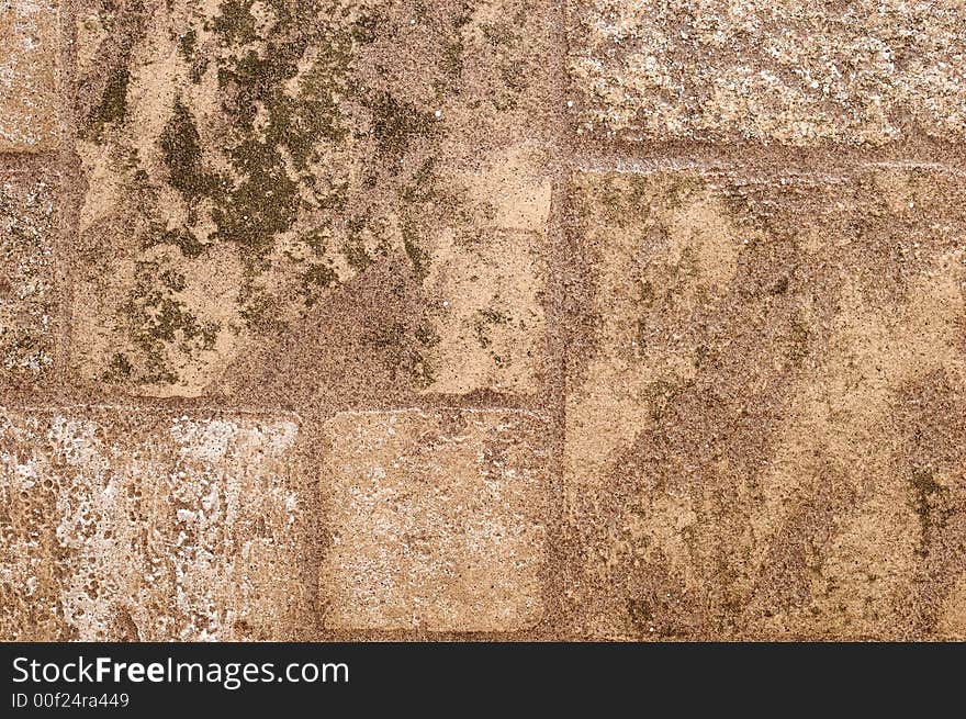 Old wall with dark stones