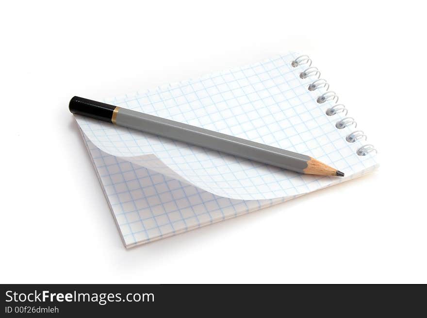 Notebook With Pencil