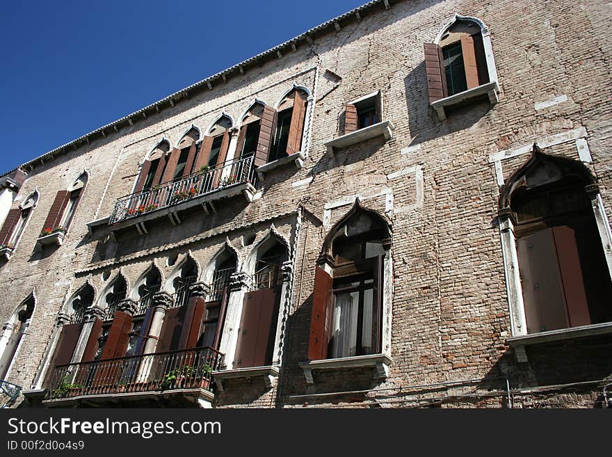 Venetian Gothic windows