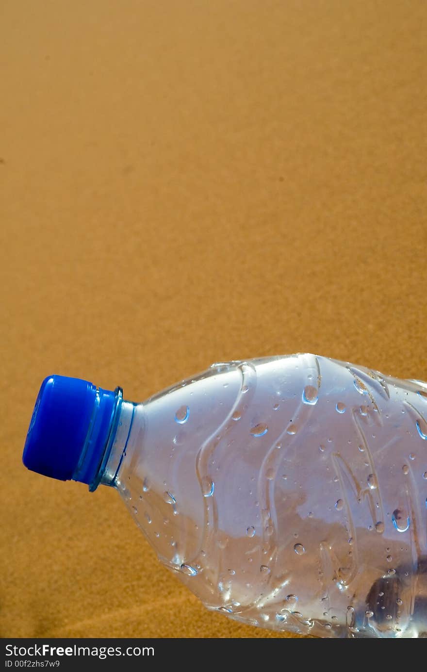 A bottle of water In the desert..