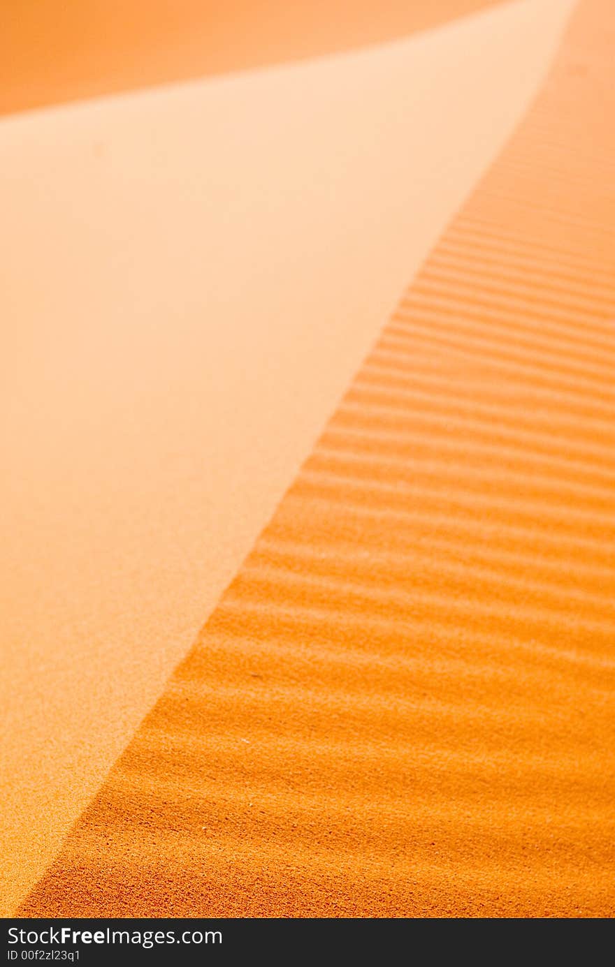 Diagonal composition of the Dunes of the Erg Chebbi Merzouga. Diagonal composition of the Dunes of the Erg Chebbi Merzouga