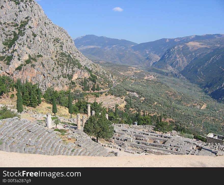 Greece, Delphi, Amphitheatre