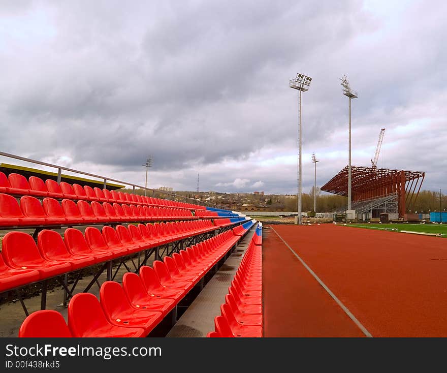 Stadium construction, chairs