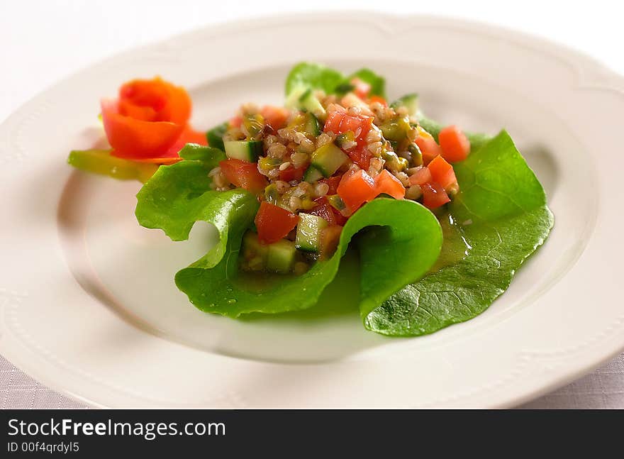 Fruit salad with pepino fruit