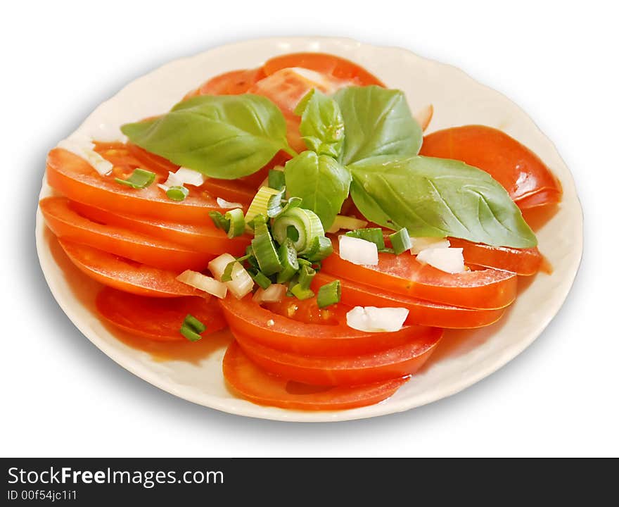 Tomatoes On A Plate