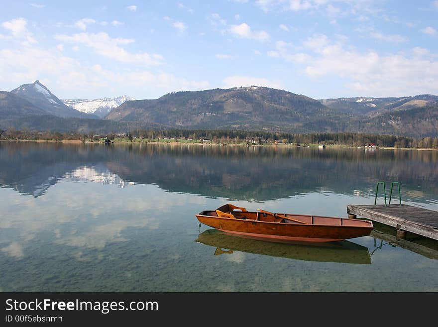 St. Wolfgang lake in Austria. St. Wolfgang lake in Austria