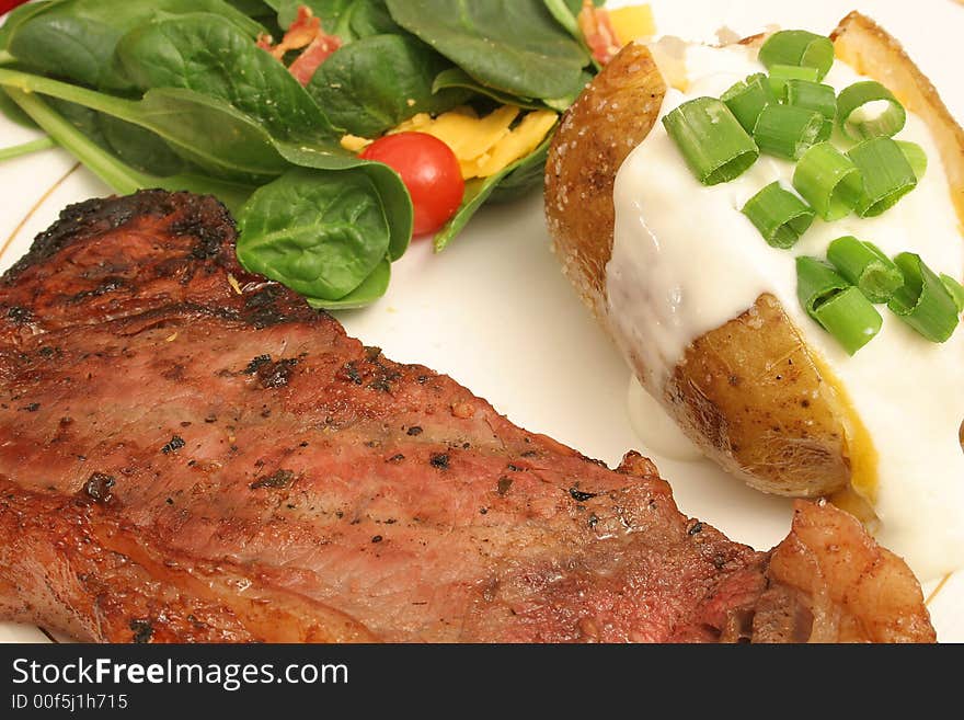 Steak and baked potato