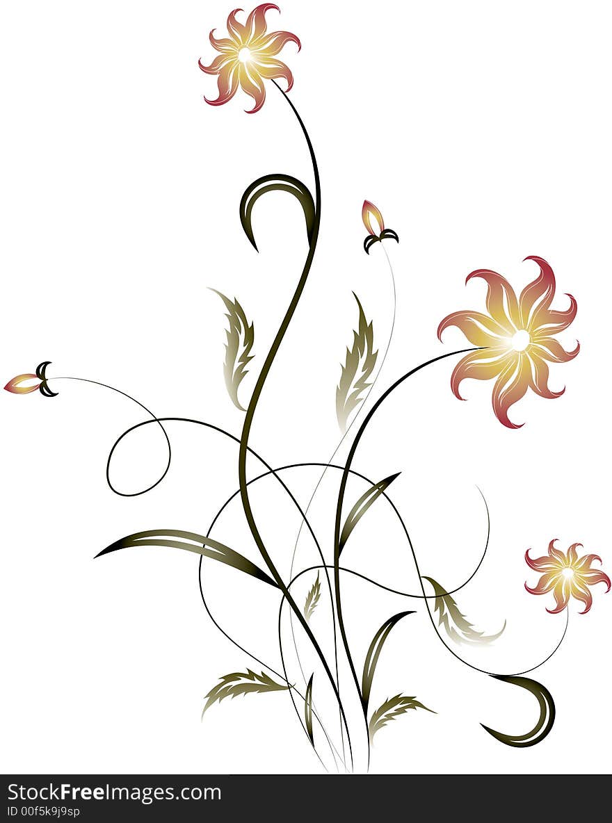 Floral background. Illustration can be used for different purposes