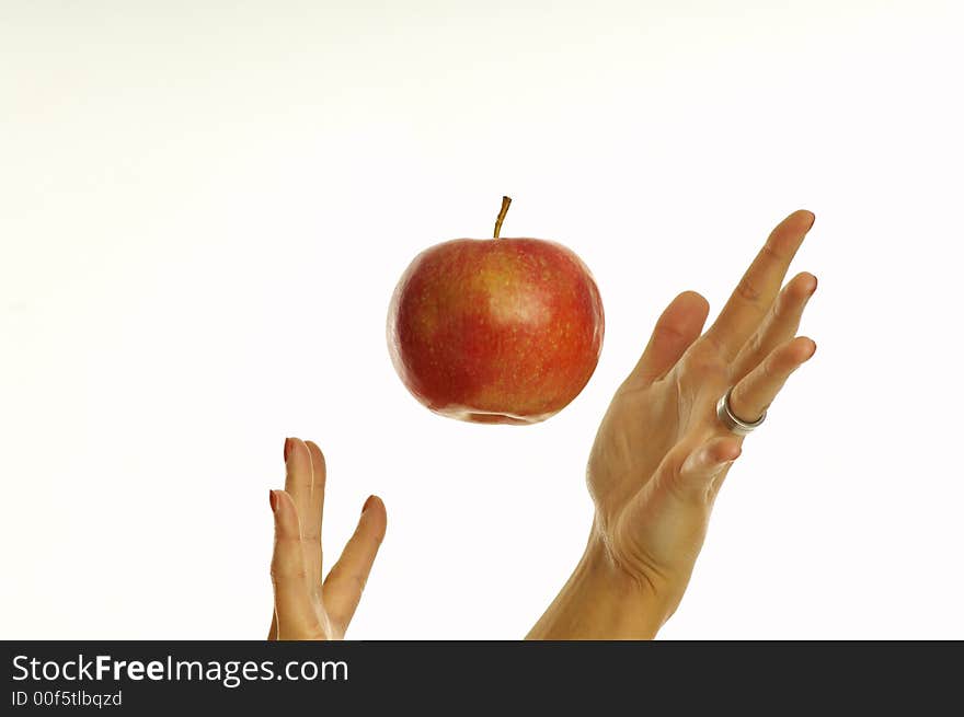 Throwing Apple Into The Air