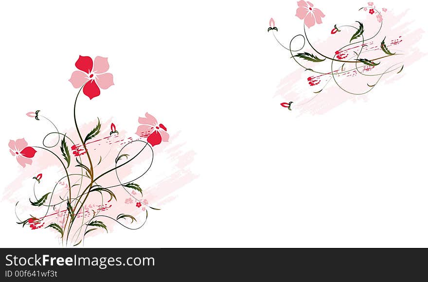 Floral background. Illustration can be used for different purposes