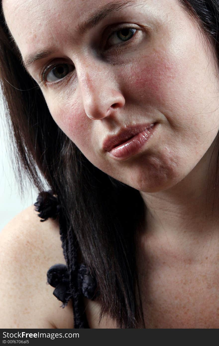 Close-up of a woman's face