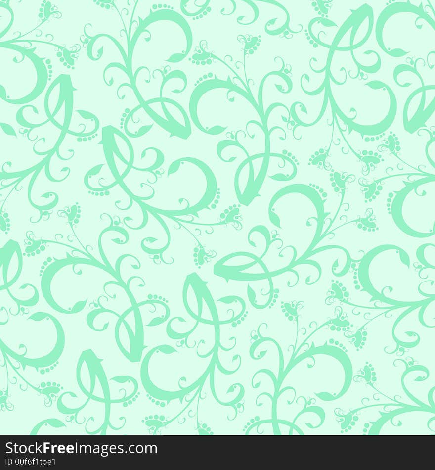 Flowers ornament on light background (wallpaper). Flowers ornament on light background (wallpaper)