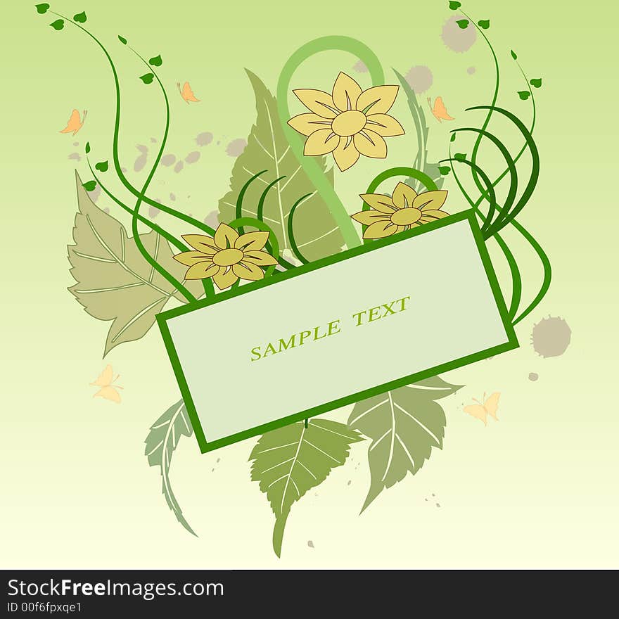 Floral Background - Vector